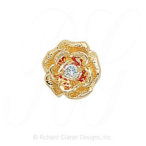 GS076 D - 14 Karat Gold Diamond Slide 